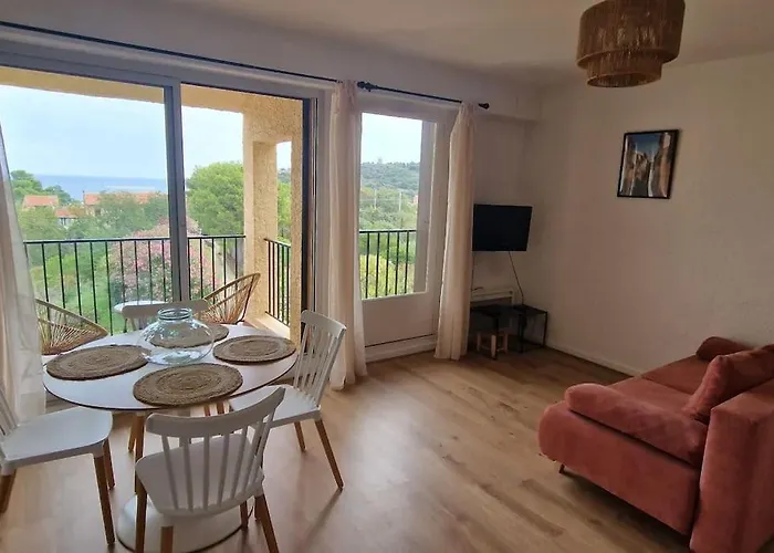 T2 Au Calme Avec Vue Mer, Proche Centre De Et Parking Appartement Collioure